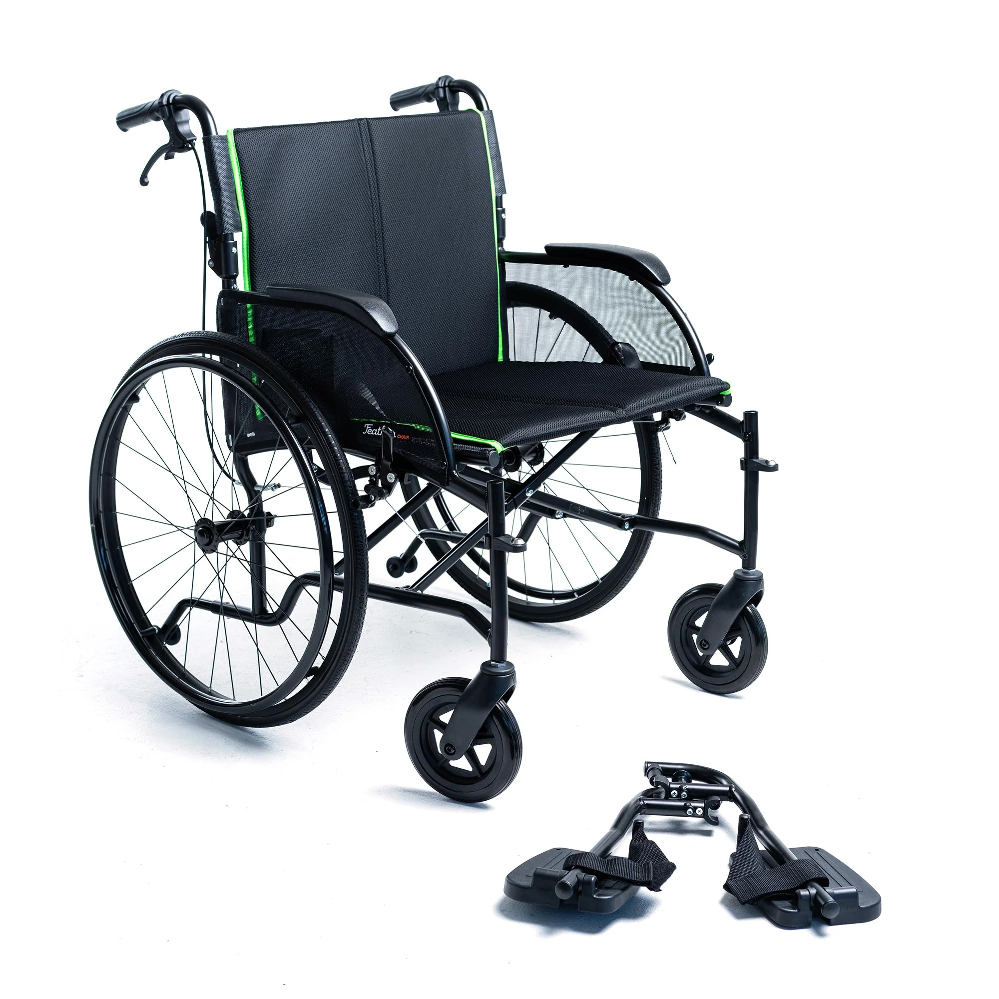 Feather Chair HD, Lightweight Heavy-Duty Wheelchair, 350 or 450 lb Capacity - Image 10