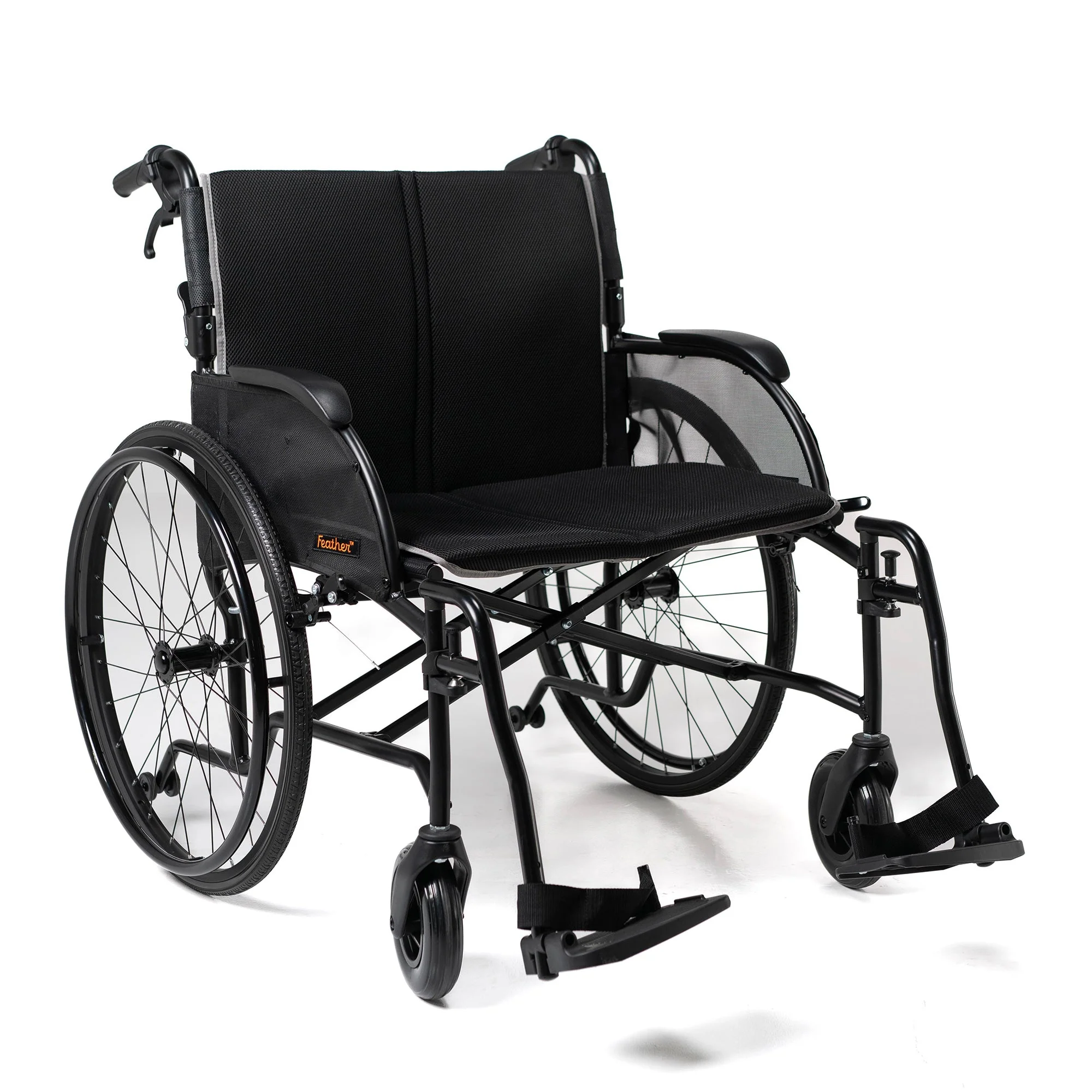 Feather Chair HD, Lightweight Heavy-Duty Wheelchair, 350 or 450 lb Capacity - Image 2