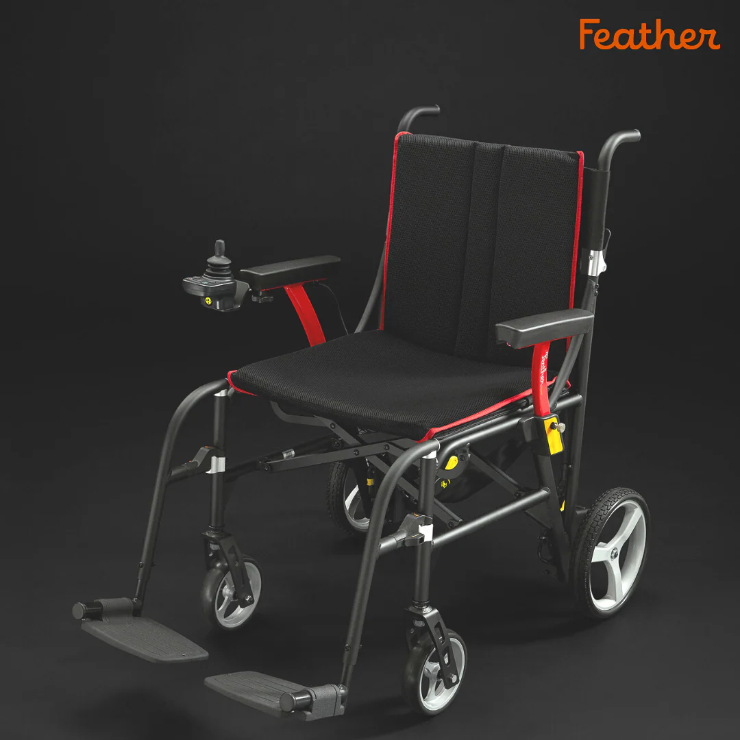 Feather Power Wheelchair, 33 lbs Folding Lightweight Electric Chair - Image 7