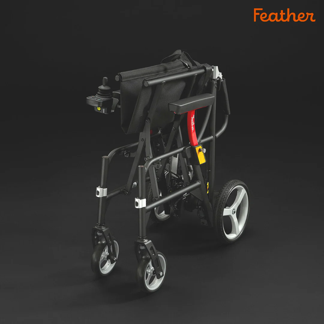 Feather Power Wheelchair, 33 lbs Folding Lightweight Electric Chair - Image 8