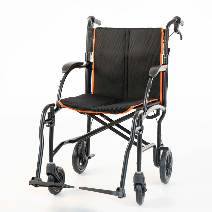 Feather Transport Wheelchair, 13 lbs, 18" Seat, 300 lb Capacity - Image 2