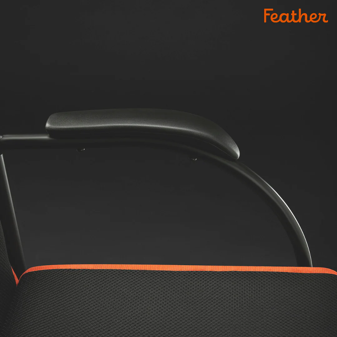Feather Transport Wheelchair, 13 lbs, 18" Seat, 300 lb Capacity - Image 5