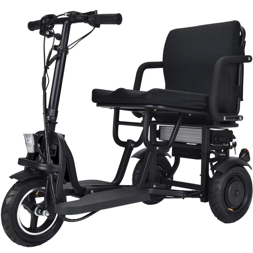 MotoTec Folding Mobility Electric Trike 48v 700w Dual Motor Lithium Black - Image 4