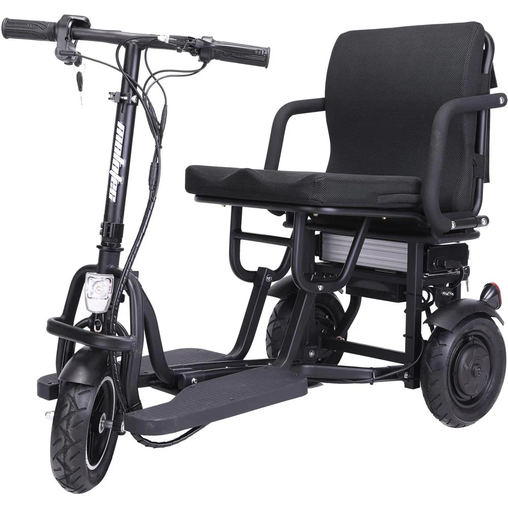 MotoTec Folding Mobility Electric Trike 48v 700w Dual Motor Lithium Black - Image 9