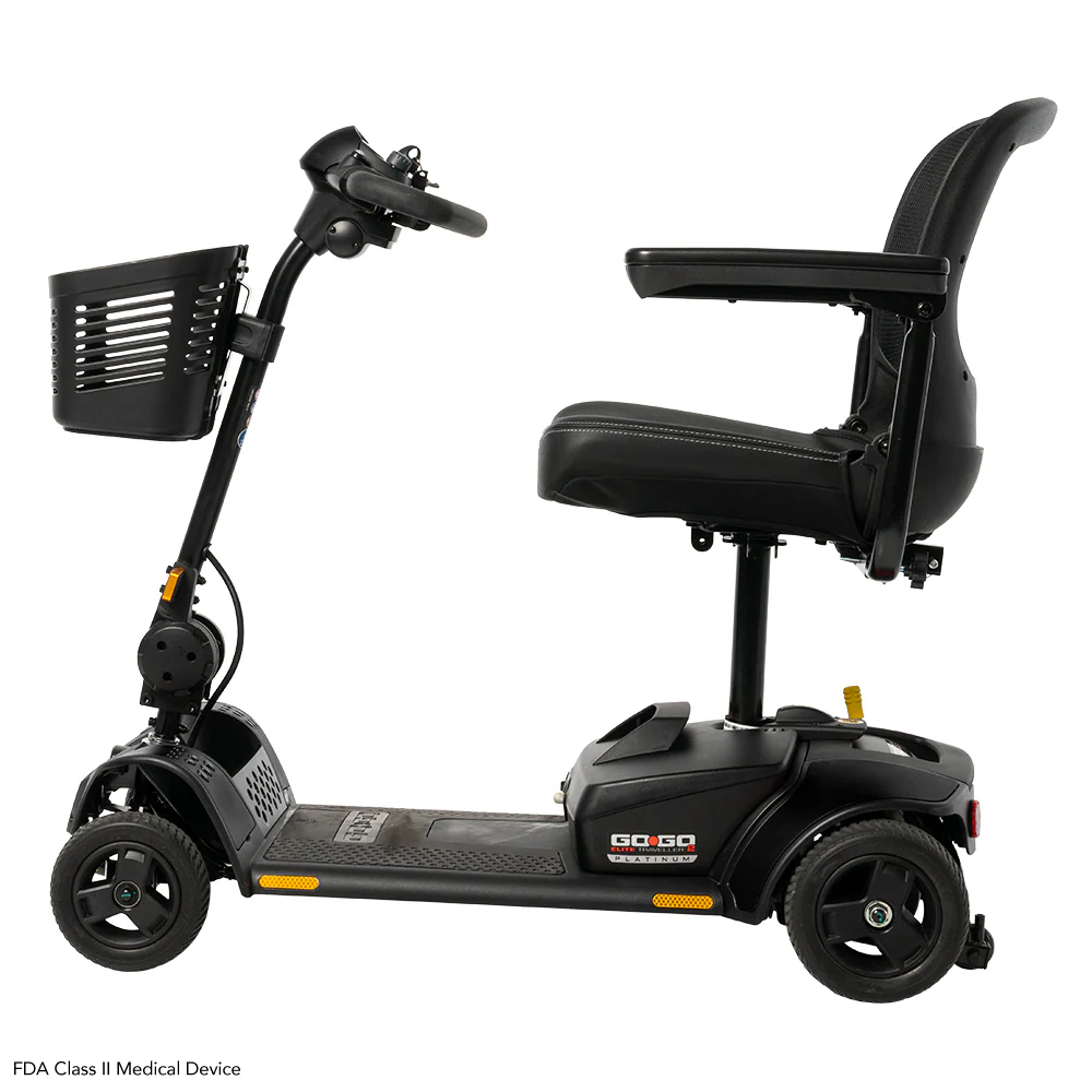 Pride Go-Go Elite Traveller 2 Platinum 4-Wheel Scooter (SC442EMS) - Image 3