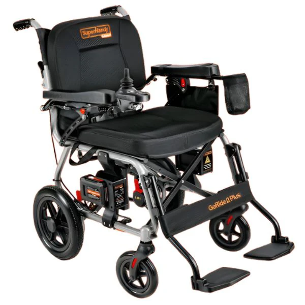 SuperHandy GoRide 2 Plus Folding Power Wheelchair, 300 lb Capacity - Image 3