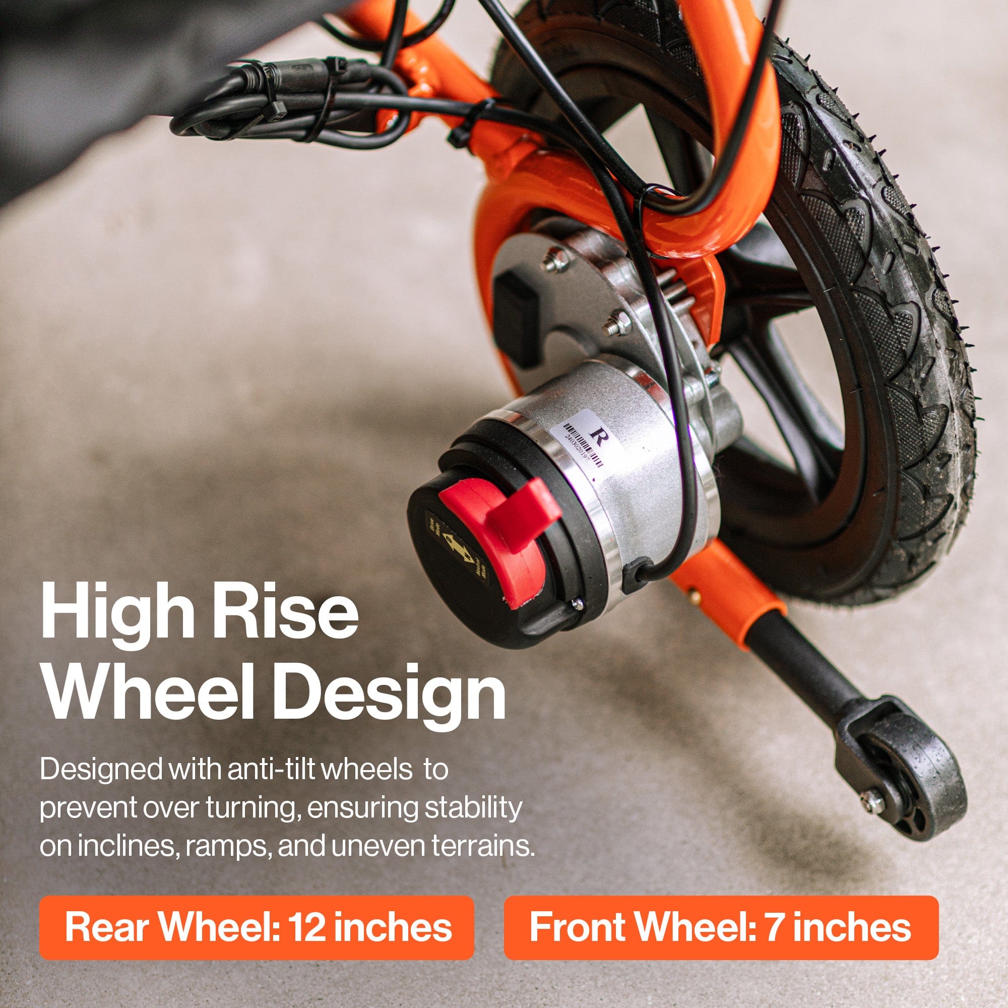 SuperHandy GoRide 2 Portable Power Wheelchair, 330 lb Capacity - Image 8